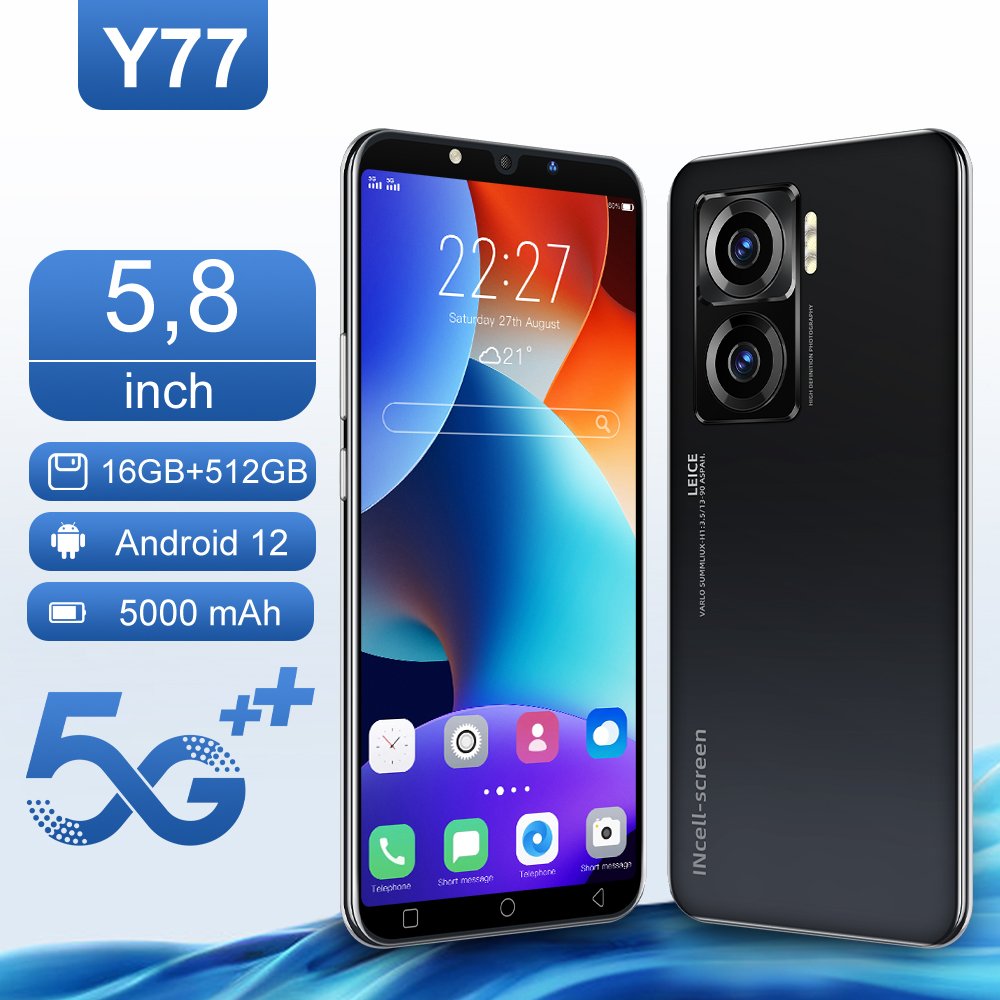 3g y 4g smartphone baby Y77 accessories 2023 mobil phone 5g